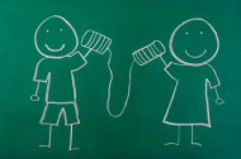 Kids Playing Telephone