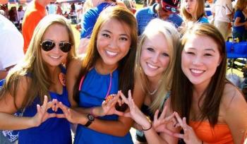 Photo Of Sorority Girls On Gameday