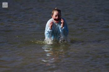 KD at Texas Tech Universityâ€™s Polar Plunge and 5K