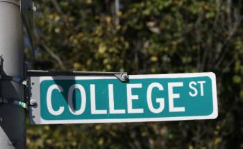 College Sign