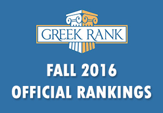 Fall 2016 Greekrank Official Ratings