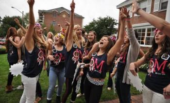 Sorority Girls Celebrating