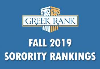 Fall 2019 Greekrank Sorority Rankings